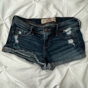 Hollister Dark Blue Jean Shorts